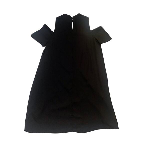 Paper Crane Cutout Cold Shoulder Black Short Sleeve Dress Size Small Mini - Picture 7 of 13